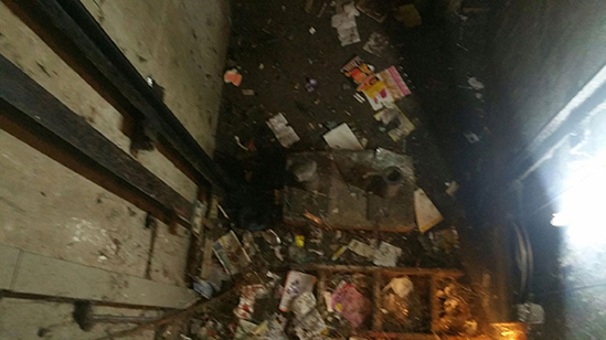 Aspect fond de fosse avant travaux