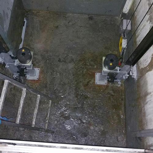 Aspect fond de fosse après travaux